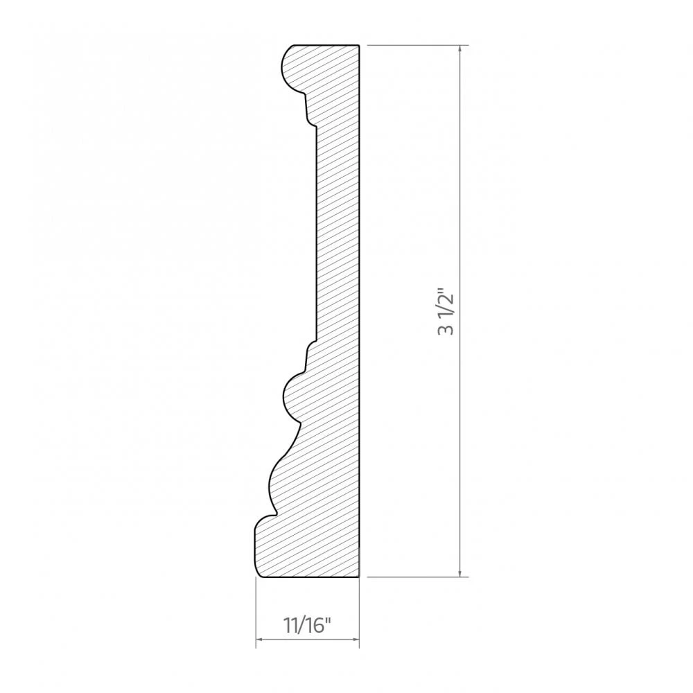 Leader 2.4m White Primed Casing Moulding (120119) 4 Leader 2.4m White Primed Casing Moulding (120119) - Image 2