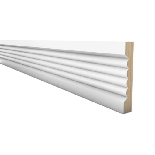 Leader 2.4m White Primed Ribbed Base Moulding (120096) -Quality Home Flooring Store 2 4m white primed ribbed base moulding 120096 p120096 243196 image