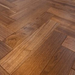Liberty Floors American Black Walnut - Herringbone Parquet 14mm Engineered Real Wood Flooring (219505) -Quality Home Flooring Store american black walnut herringbone parquet 14mm engineered real wood flooring 219505 p85876 196396 image