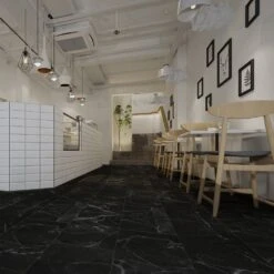 Liberty Floors Black Marble - Prima 5mm Rigid Core Vinyl Flooring (246858) -Quality Home Flooring Store black marble prima 5mm rigid core vinyl flooring 246858 p106426 220760 image