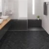 FAUS Black - Stone Effects 8mm Laminate Flooring (217066) -Quality Home Flooring Store black stone effects 8mm laminate flooring 217066 p84215 187640 image