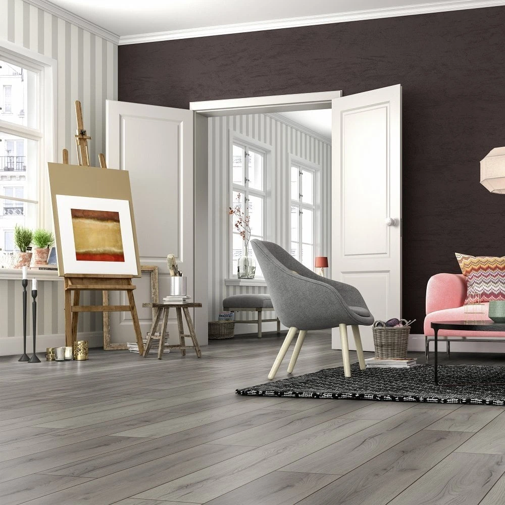 Kronotex Century Oak Grey - Standard Plus 7mm Laminate Flooring (218099) 3 Kronotex Century Oak Grey - Standard Plus 7mm Laminate Flooring (218099)