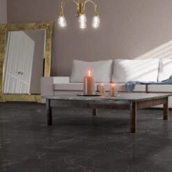 Liberty Floors Dark Pinto - Lustre Stone 8mm High Gloss Laminate Flooring (223767) -Quality Home Flooring Store dark pinto lustre stone 8mm high gloss laminate flooring 223767 p89997 207790 image