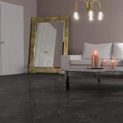 Liberty Floors Dark Pinto - Lustre Stone 8mm High Gloss Laminate Flooring (223767) -Quality Home Flooring Store dark pinto lustre stone 8mm high gloss laminate flooring 223767 p89997 207794 image