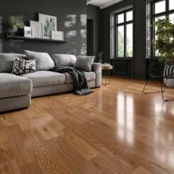 Liberty Floors Golden Oak - Premier 14mm Engineered Real Wood Flooring (169982) -Quality Home Flooring Store golden oak premier 14mm engineered real wood flooring 169982 p57831 235013 image