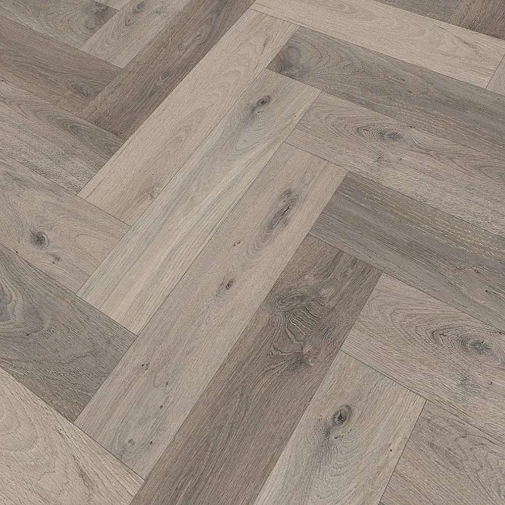 Liberty Floors Grey Oak - Herringbone SPC 5.5mm Rigid Core Vinyl Flooring (219442) 4 Liberty Floors Grey Oak - Herringbone SPC 5.5mm Rigid Core Vinyl Flooring (219442) - Image 2