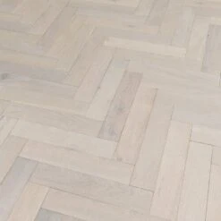 Liberty Floors Ivory White Oak - Herringbone Parquet 14mm Engineered Real Wood Flooring (219387) -Quality Home Flooring Store ivory white oak herringbone parquet 14mm engineered real wood flooring 219387 p85835 201397 image