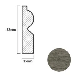 Leader Medium Grey Torus Laminate Skirting Board (2.4m) 10 Leader Medium Grey Torus Laminate Skirting Board (2.4m) -Quality Home Flooring Store medium grey torus laminate skirting board 2 4m p84930 191867 image