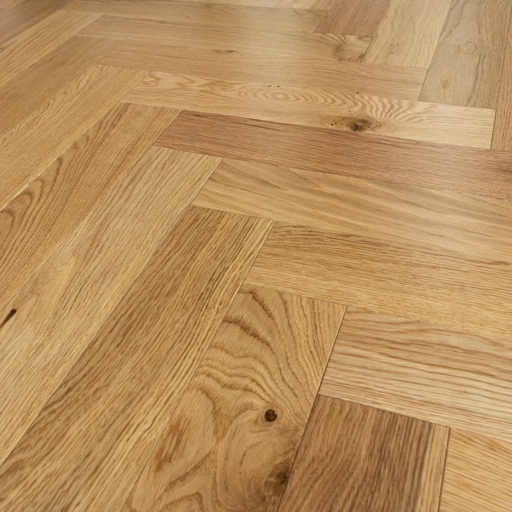 Liberty Floors Natural Oak - Herringbone Parquet 14mm Engineered Real Wood Flooring (219384) 4 Liberty Floors Natural Oak - Herringbone Parquet 14mm Engineered Real Wood Flooring (219384) - Image 2