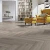 Kronotex Oak Silver - Herringbone 8mm Laminate Flooring (222940) -Quality Home Flooring Store oak silver herringbone 8mm laminate flooring 222940 p89187 204903 image