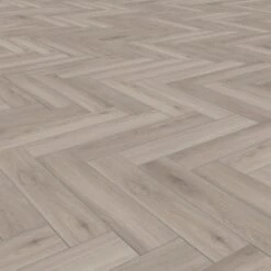 Kronotex Oak Silver - Herringbone 8mm Laminate Flooring (222940) -Quality Home Flooring Store oak silver herringbone 8mm laminate flooring 222940 p89187 204905 image