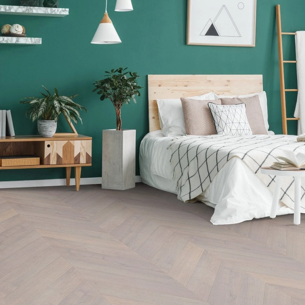 Liberty Floors Pebble Grey Oak - Chevron 15mm Engineered Real Wood Flooring (249202) 9 Liberty Floors Pebble Grey Oak - Chevron 15mm Engineered Real Wood Flooring (249202) - Image 7
