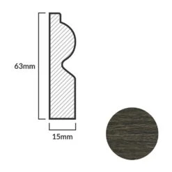 Leader Walnut Torus Laminate Skirting Board (2.4m) 10 Leader Walnut Torus Laminate Skirting Board (2.4m) -Quality Home Flooring Store walnut torus laminate skirting board 2 4m p84942 191848 image