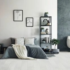 Liberty Floors White Creme Oak - Ocean 8mm Laminate Flooring (211084) -Quality Home Flooring Store white creme oak ocean 8mm laminate flooring 211084 p82431 189986 image