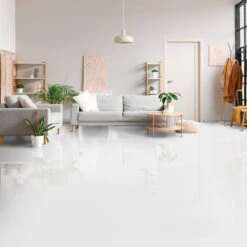 Liberty Floors White - Lustre Flawless 8mm High Gloss Laminate Flooring (183654) -Quality Home Flooring Store white lustre flawless 8mm high gloss laminate flooring 183654 p69724 159929 image