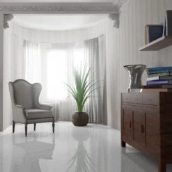 Liberty Floors White - Lustre Flawless 8mm High Gloss Laminate Flooring (183654) -Quality Home Flooring Store white lustre flawless 8mm high gloss laminate flooring 183654 p69724 187826 image