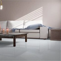 Liberty Floors White - Lustre Stone 8mm High Gloss Laminate Flooring (223770) -Quality Home Flooring Store white lustre stone 8mm high gloss laminate flooring 223770 p90000 207814 image