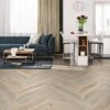 Liberty Floors White Oak Smoked - Chevron 15mm Engineered Real Wood Flooring (324685) -Quality Home Flooring Store white oak smoked chevron 15mm engineered real wood flooring 324685 p119851 243530 image